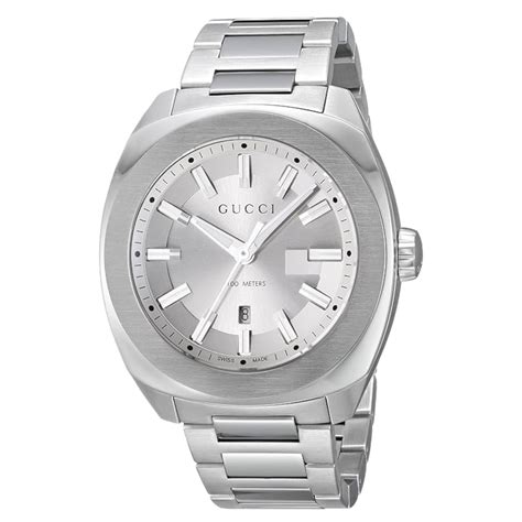 Gucci YA142402 Silver Stainless Steel Quartz Swiss Watch 